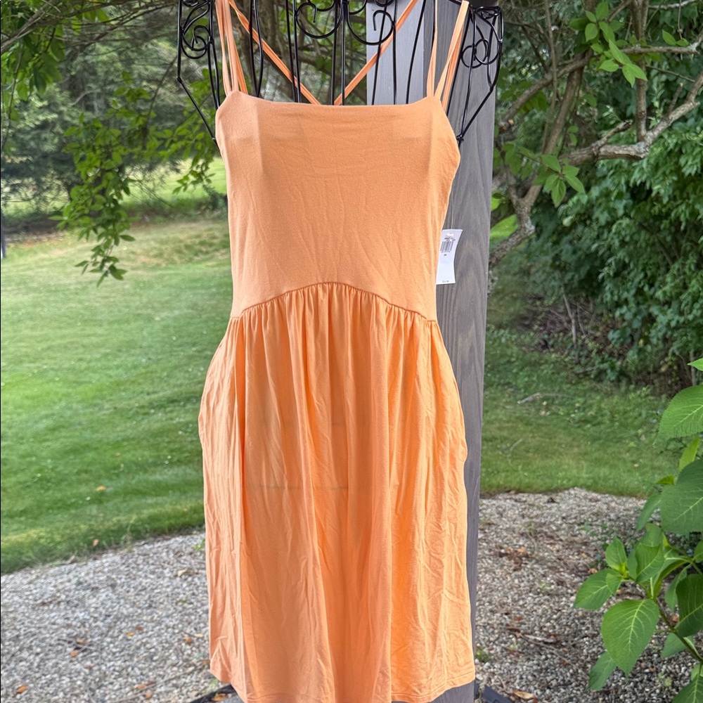 Old navy Fit & Flare Cross-Back Mini Cami Dress - Picture 2 of 3